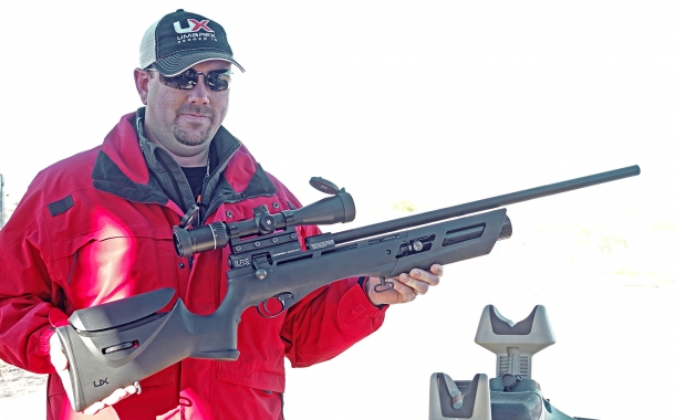 Umarex Gauntlet PCP rifle in .25/6.35mm caliber The Umarex Gauntlet air rifle was originally introduced at the 2017 SHOT Show