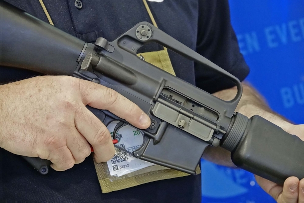 The Colt M16A1 Reissue rifle receiver