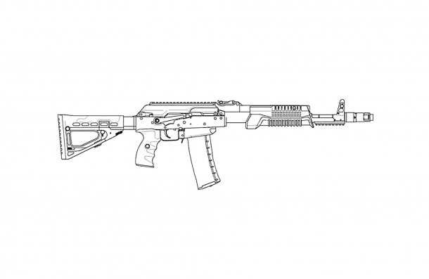 VIDEO: Kalashnikov KSZ-223 pump-action rifle The Saiga KSZ-223 slide-action rifle was developed by the Kalashnikov Group upon request from the Russian national IPSC shooting team