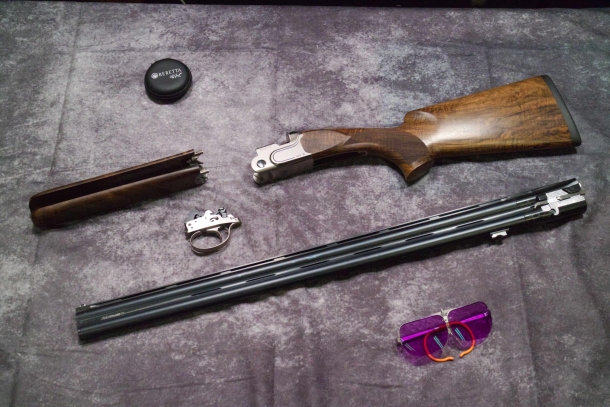 Beretta DT11 Trap Il Beretta DT11 Trap in smontaggio ordinario.