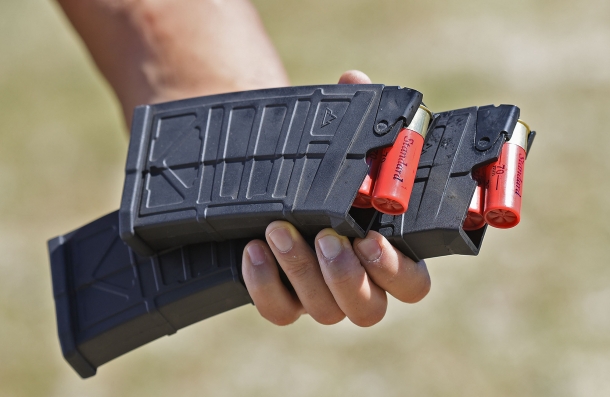 The AK-12s Tactical shotgun will accept 5- or 10-shots magazines