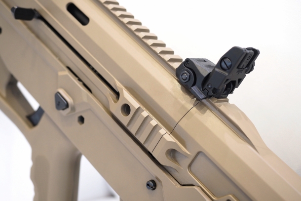 The UNG-12 features multiple Picatinny rails