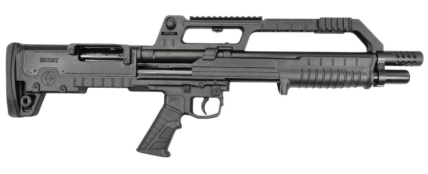 Hatsan Escort Bull Tac, a new bull-pup shotgun from Turkey Hatsan Escort Bull Tac pump-action shotgun – right side