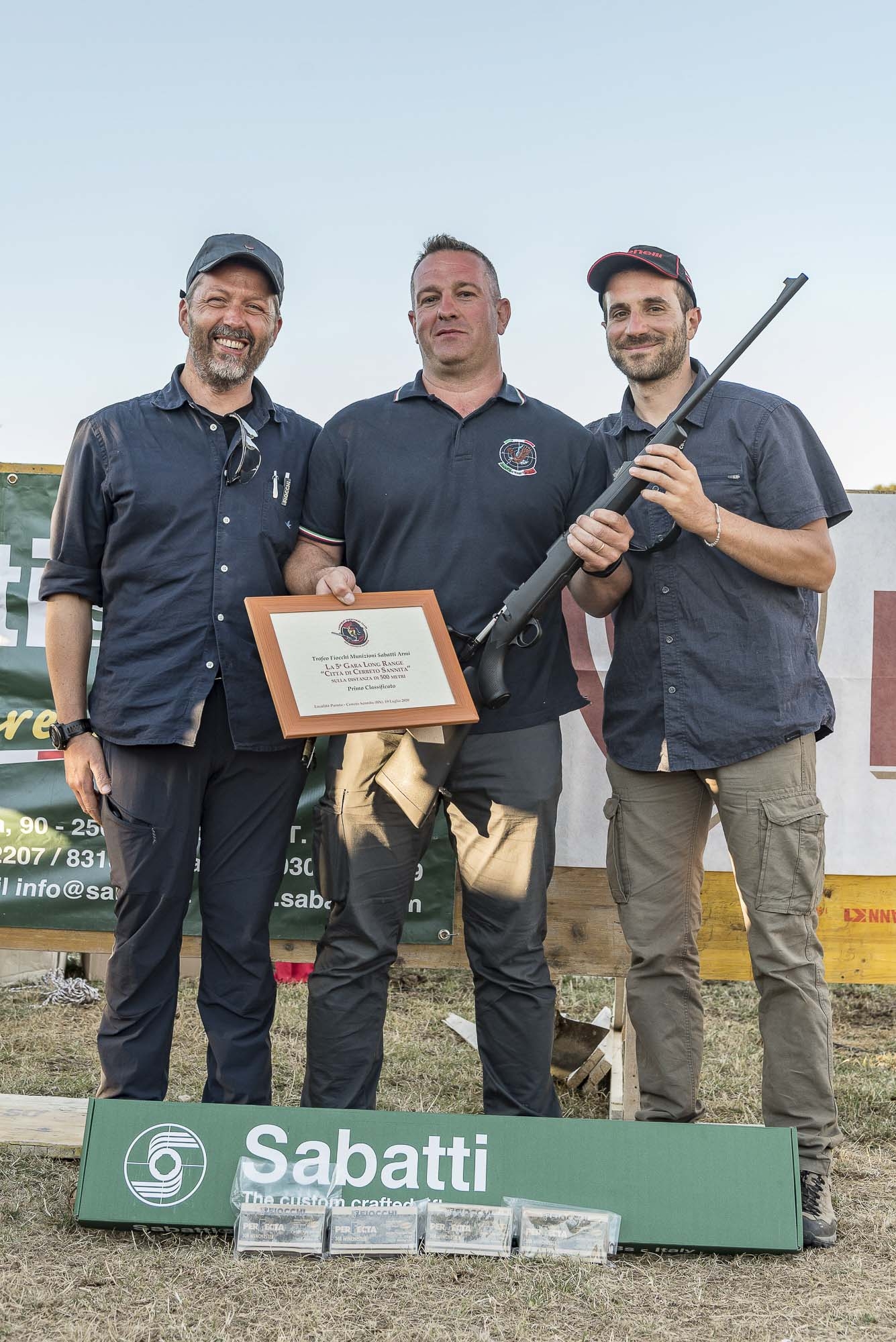 Trofeo Fiocchi-Sabatti 2020: un resoconto per immagini Il primo posto e relativi premi sono andati a Ivan Bettiga, dello Shooting Team TLD Lecco (con il punteggio di 97/100 + 6 mouches)