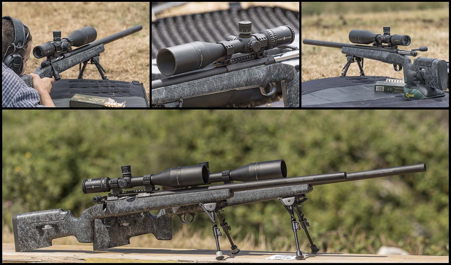 Trofeo Fiocchi-Sabatti 2020: un resoconto per immagini Le due carabine Sabatti Tactical EVO in calibro .308 Winchester a disposizione di tutti i tiratori, con ottiche Sightmark Latitude 10-40x60 F-Class