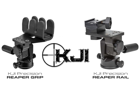 KJI Reaper Grip and Reaper Rail: two heads for shooting tripods