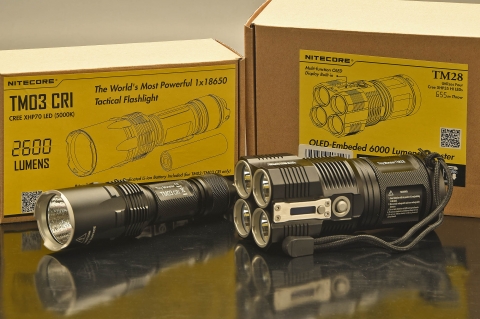 Torce Nitecore TM03 CRI e TM28: piccoli mostri di potenza!