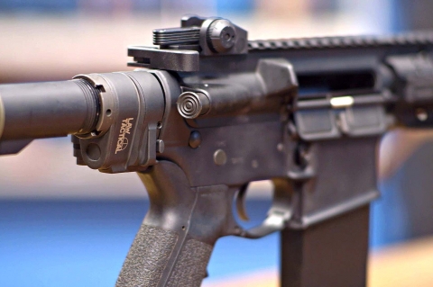The AR Folding Stock Adapter Gen 3-M, an AR compatible folding stock adapter manufactured by Law Tactical