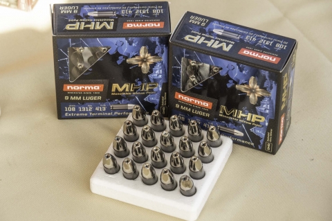 Munizioni Norma MHP Monolithic Hollow Point per la difesa personale