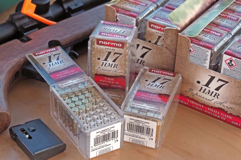 Norma V-MAX .17 HMR ammunition