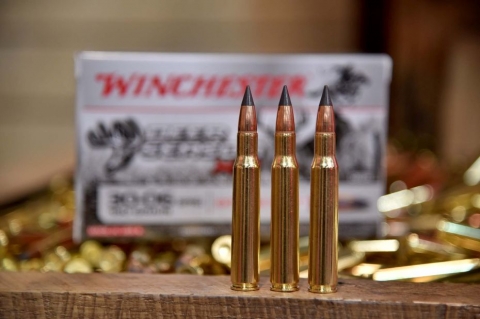 The Winchester Extreme Point hunting rifle ammuntion