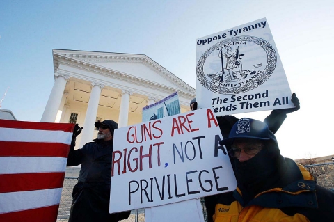 Virginia Gun Rally: armed citizens and Sheriffs against gun grabbers