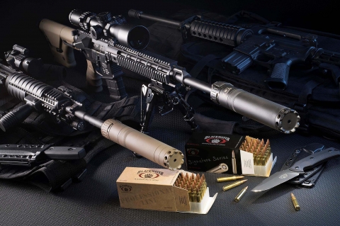 BLACKWATER AMMUNITION Universal Silencer System: the first universal AR-platform quick-mount silencer system 