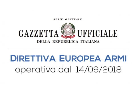 Direttiva Europea Armi: cosa c'è nel decreto di recepimento?
