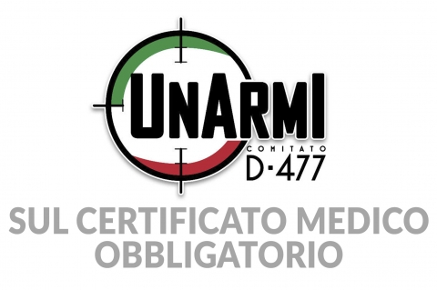 Certificato medico obbligatorio e divieto detenzione armi: note importanti da parte di UNARMI