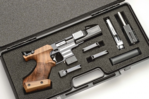 Pardini All in One: a Pardini model HP with the conversion kit for the Rapid Fire discipline