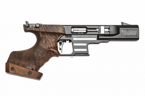 The Pardini SP Rapid Fire pistol in .22 Long Rifle caliber