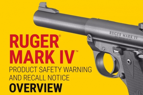 Safety recall issued for Ruger Mark IV pistols