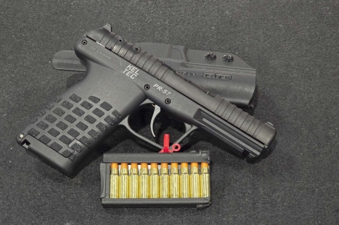 Kel-Tec PR57, la pistola... a lastrine!