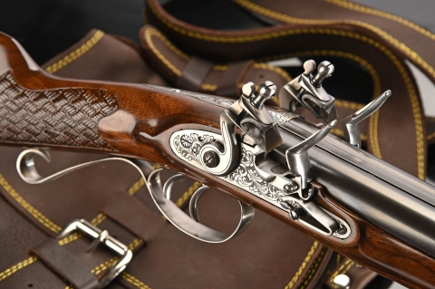 Pedersoli double barrel flintlock shotgun