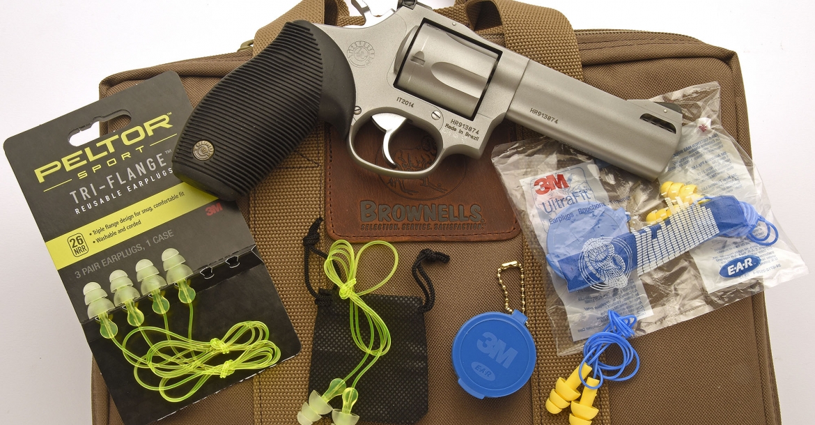 Peltor Sport and 3M Ultra Fit earplugs: pocket protection, from Brownells