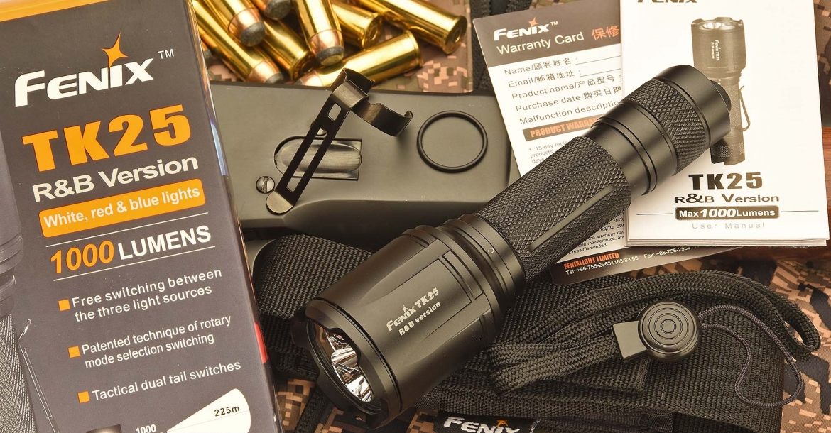 Fenix TK25 R&B: a new 1000-lumen tactical flashlight
