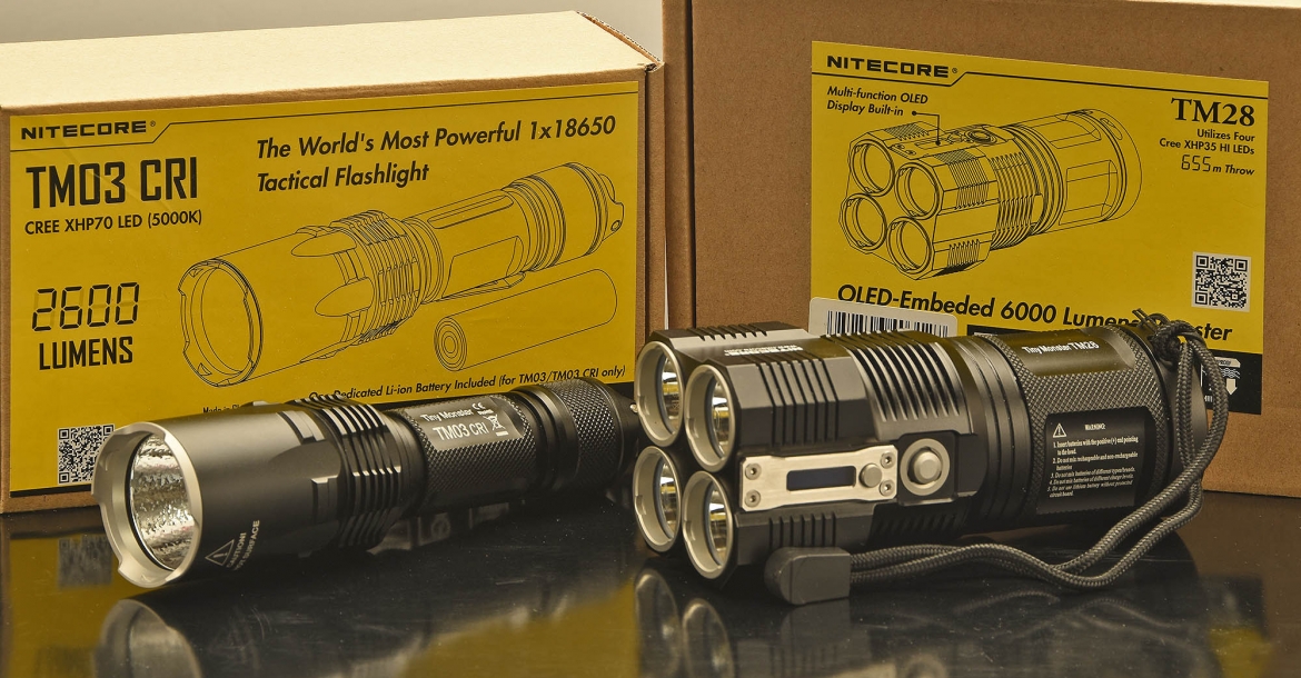Torce Nitecore TM03 CRI e TM28: piccoli mostri di potenza!