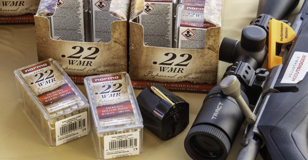 Norma .22 WMR Jacketed Hollow Point ammunition