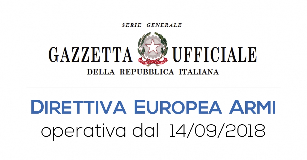 Direttiva Europea Armi: cosa c'è nel decreto di recepimento?