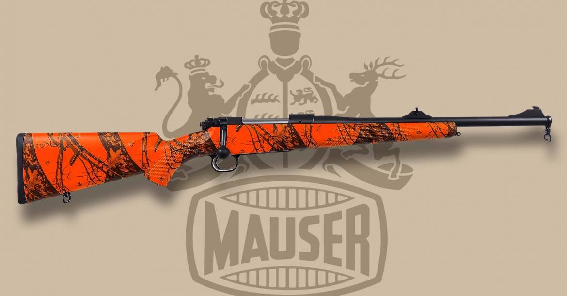 The new blaze orange Mauser M12 Trail hunting rifle