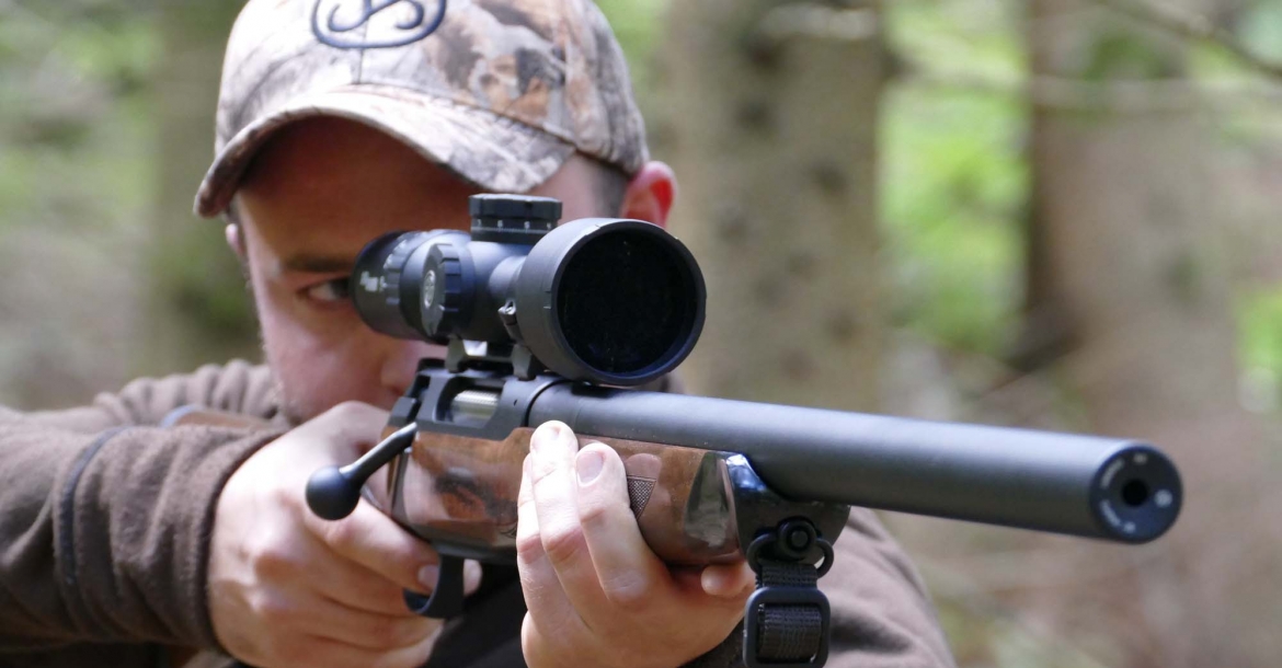 Sauer S404 Silence bolt-action hunting rifle with integral sound suppressor