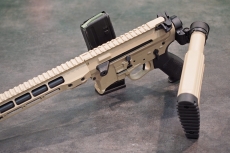 Unlike standard AR-15 variants, the BCM-15 can actually fire with its stock side-folded